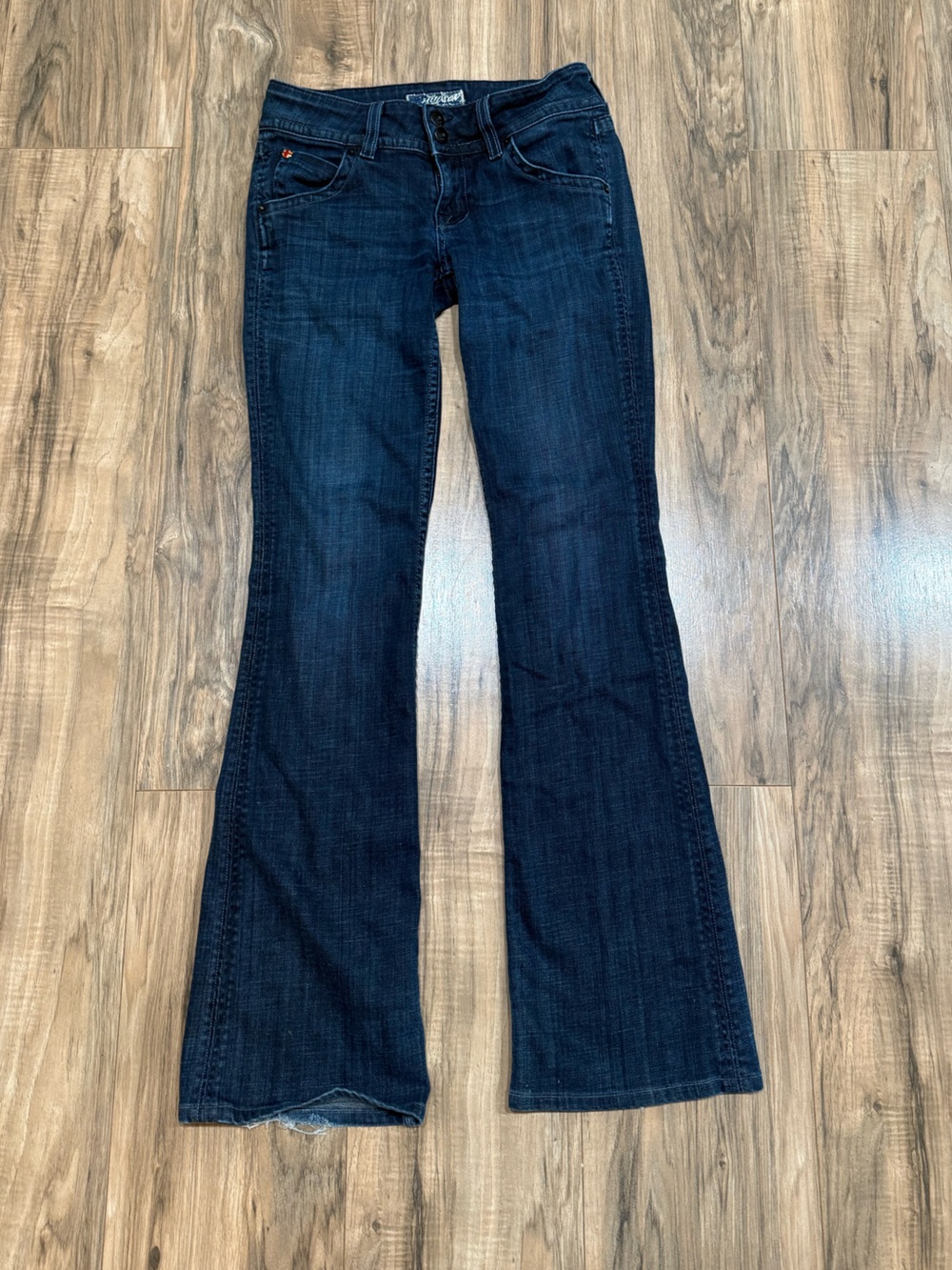 Y2K Hudson Women's Dark Blue Bootcut Jeans - Picture 5 of 8